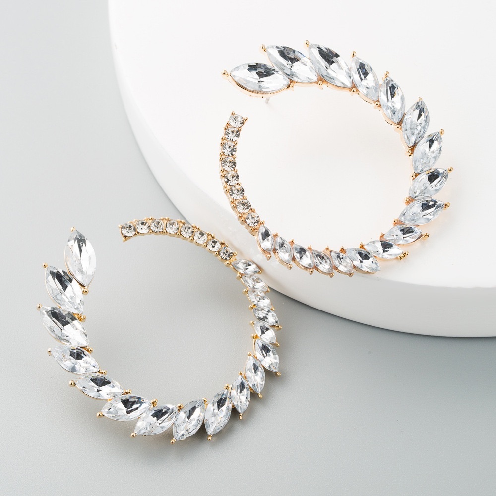 Jeweled Hoop Earrings